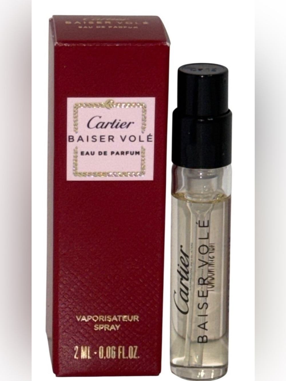Cartier BAISER VOLE Eau de Parfum EDP .06 FL OZ 2 ML Spray Vial new
